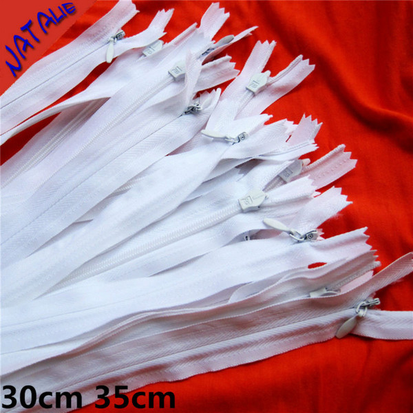 50pcs white and black 30cm 35cm Invisible Zipper for sewing Manufacturers Direct Sales Knitting Side wholesale Back Tailor Tools