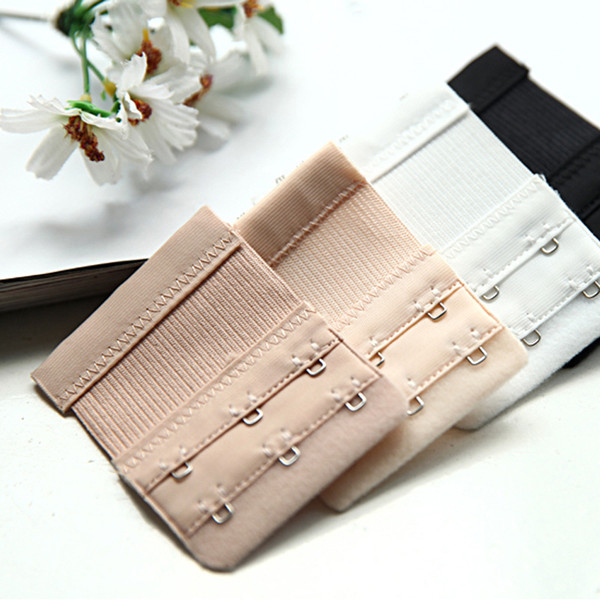 30Pcs Bra Extender 3 Hooks 2 Rows Bra Extension Adjustable Strap Extender Bra Accessories Soft To Skin Women Underwear Expander