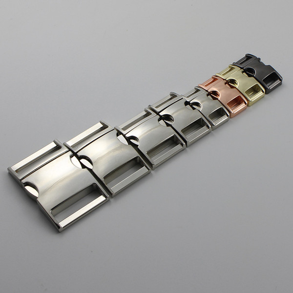 New 1pcs/pack 10mm 15mm 20mm 25mm Metal Side Release Curved Buckles for Paracord Bracelet Dog Cat Collar Buckles Diy Accessories