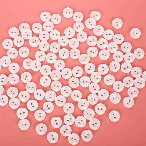 300 pcs/Lot Transparent RESIN Buttons Round Two Holes 12.5mm Clothes Accessory Decoration Button