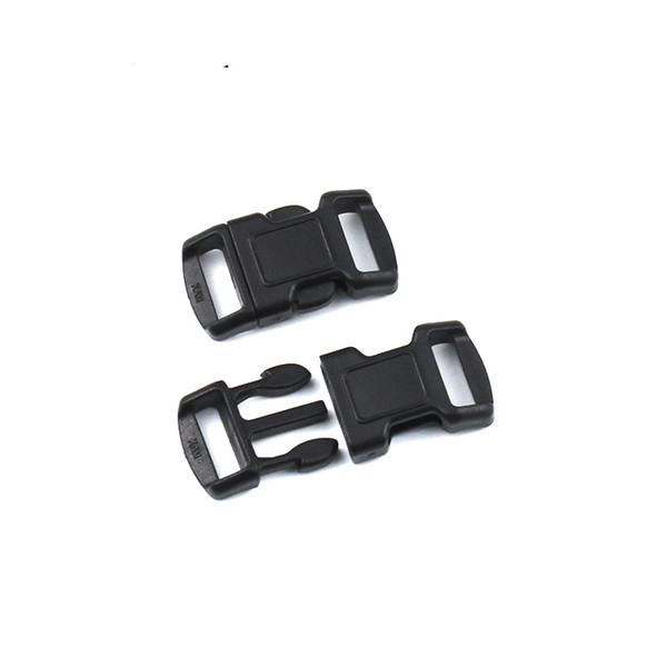 200pcs 11mm Plastic Clasps Contoured Side Release Buckles For Paracord Bracelet Backpacks shoes Bags Cat Dog Collar DIY Decor