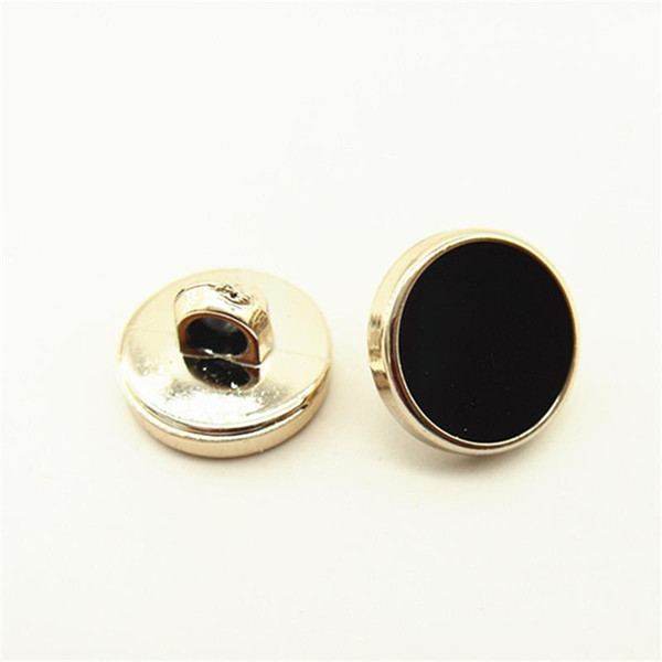 200pcs/Set Black Gold Sewing Buttons 12.5mm Plastic Button Sewing Accessories For Clothing DIY Clothes Blouse Decoration
