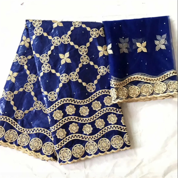 bazin riche getzner 2019 blue color bazin getzner riche with embroidery design african fabric cotton