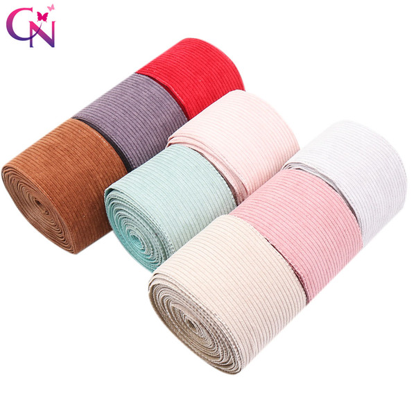 2Y/Bag 75mm Corduroy Ribbon Velvet Fabric Layering Cloth Ribbons Handmade Tape for DIY Hair Bow Accessories Sewing Materials