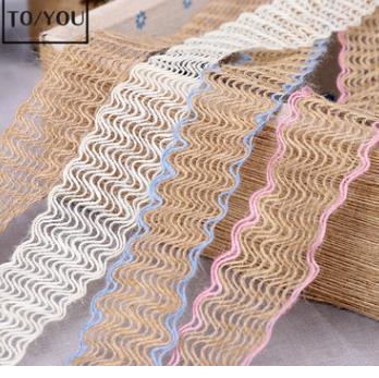 2019 4cmx50M/Roll Natural Party Crafts Wedding Ribbon Gift Warrping Hemp Ribbon Jute Burlap DIY Festival Supplies Festival Decoration