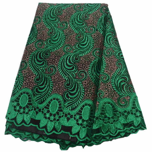 nigerian lace fabrics for wedding African French Tulle Lace fabric 2019 high quality african 5yards