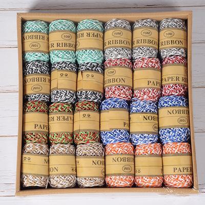 2019 new 24Roll/BOX Natural Party Crafts Wedding Ribbon Gift Warrping Hemp Ribbon Jute Burlap DIY Festival Supplies Festival Decoration