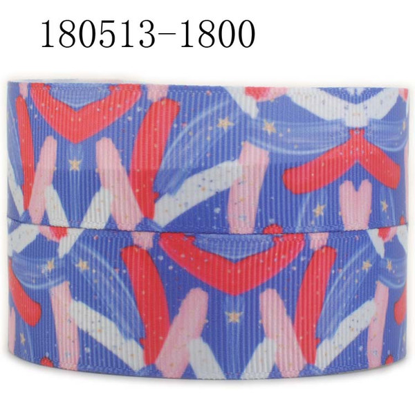 25mm Independent day Theme - Grosgrain ribbon - American Stars