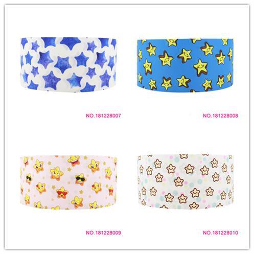 ribbon 22mm 181228006 cartoon printed grosgrain ribbon webbing 50 yards/roll for hair tie free shipping can custom 16mm 25mm 38mm 50mm 75m