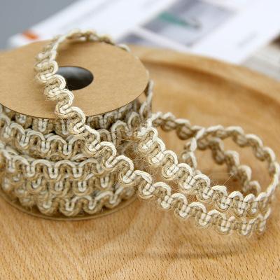 2019 0.5cmx5M/Roll Natural Party Crafts Wedding Ribbon Gift Warrping Hemp Ribbon Jute Burlap DIY Festival Supplies Festival Decoration