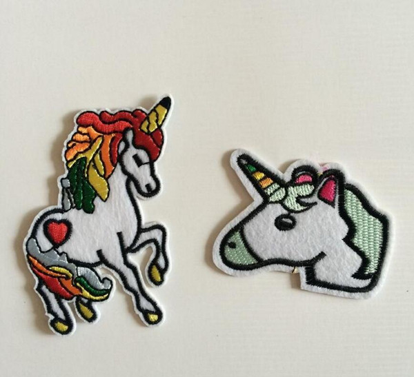 Unicorn Pajamas Costume Patches,Fabric Embroidery Unicorn Clothes Patch,Sew On,Iron-on Patch,Appliques For Biker,Jackets