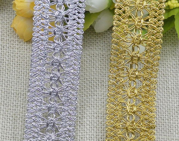 Honeysuckle line flower Ribbon 3.5cm Width Lace Trim DIY Ribbon Art Crafts