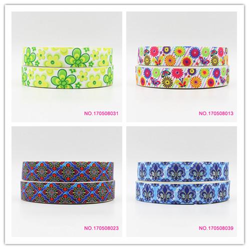 ribbon 22mm 170508001 cartoon printed grosgrain ribbon webbing 50yards/roll for hair tie free shipping can custom 16mm 25mm 38mm 50mm 75mm