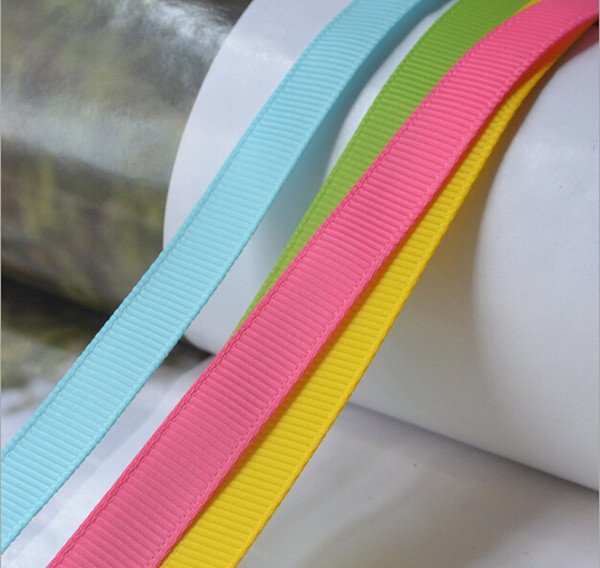 15% off hot sale 3/8'' 9mm 100% polyester plain solid color grosgrain ribbon gift Hair bows garments DIY Accessories 196 colors 1000yard