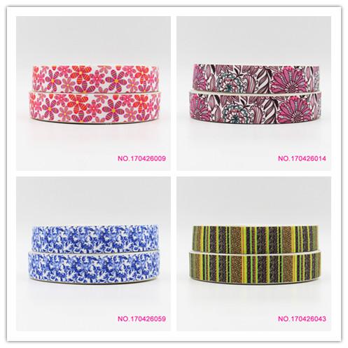 ribbon 22mm 170426009 cartoon printed grosgrain ribbon webbing 50yards/roll for hair tie free shipping can custom 16mm 25mm 38mm 50mm 75mm