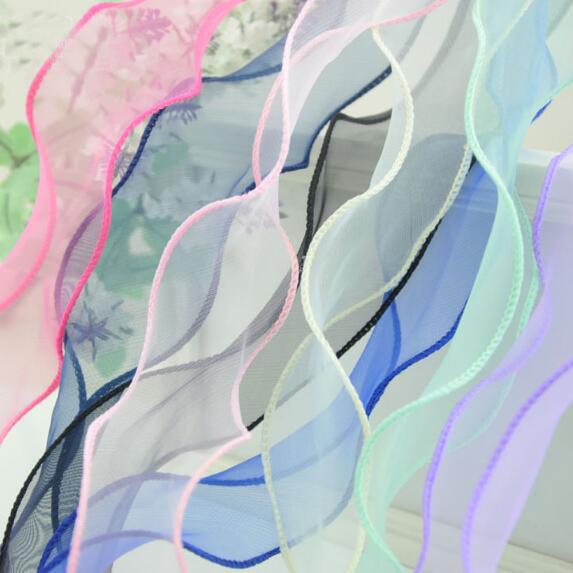 Free shipping 4.5~5mm Organza Ribbon Wedding Party Festive Deca ration Gift Ribbons,DIY Sewing Garment Accessories