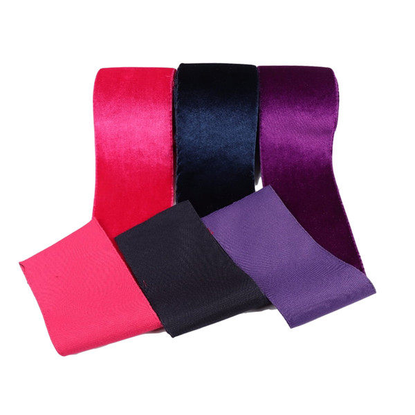 DIY Fabric Velvet Ribbon 75 mm Soft Velvet Pink Ribbon Headband Clips Bow Wedding DIY Home Decorative Accessories