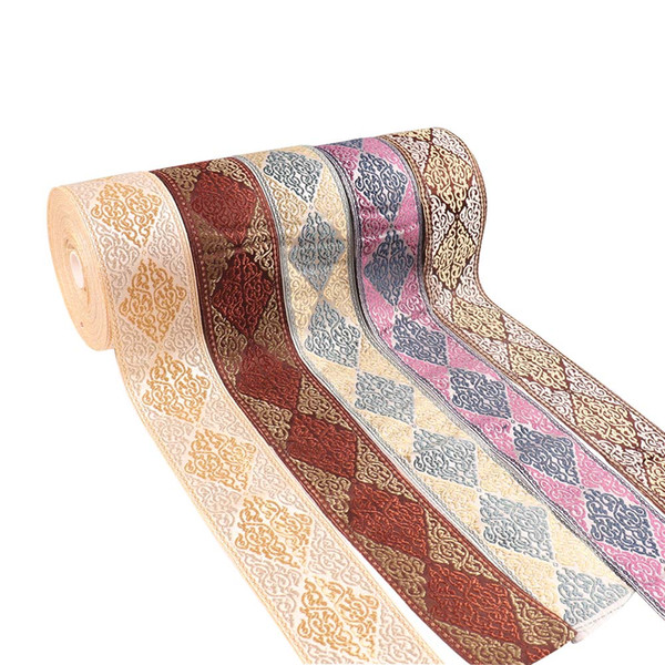 60MM Embroidery Ribbon Woven Jacquard Tape DIY Handmade National Style Sewing Material Handmade Craft Accessories