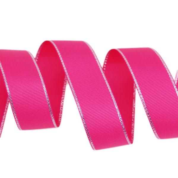 (50 yards/lot) White Silver Edge printed grosgrain ribbon gift wedding ribbons Christmas ribbons Hair Accessories
