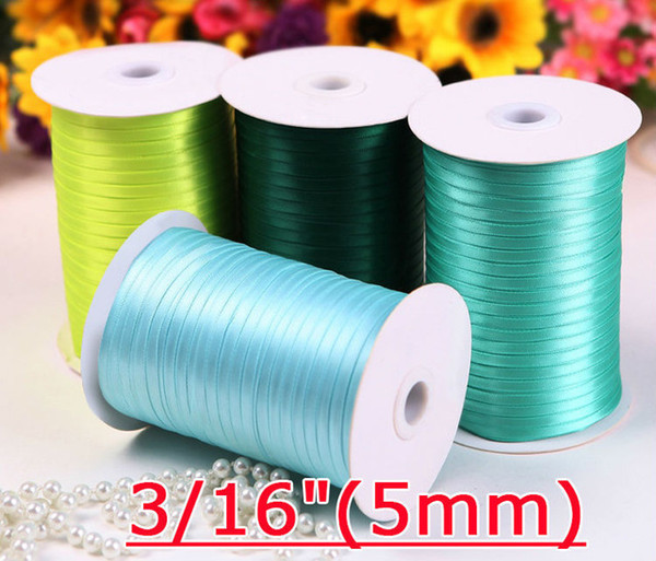 5mm Single Face Satin Ribbon wholesale DIY Ribbon for hair bows DIY Accessories 300yard/lot Free shipping
