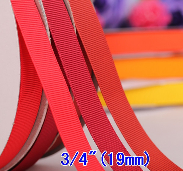 New Arrival 19mm Plain Grosgrain Ribbons And Bows wholesale Decorative Ribbon 100yard/lot free shipping