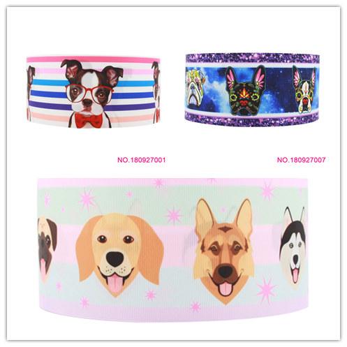 ribbon 22mm 180927001 cartoon printed grosgrain ribbon webbing 50yards/roll for hair tie free shipping can custom 16mm 25mm 38mm 50mm 75mm