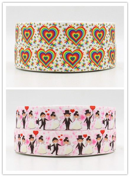 ribbon 22mm 170812010 cartoon printed grosgrain ribbon webbing 50yards/roll for hair tie free shipping can custom 16mm 25mm 38mm 50mm 75mm