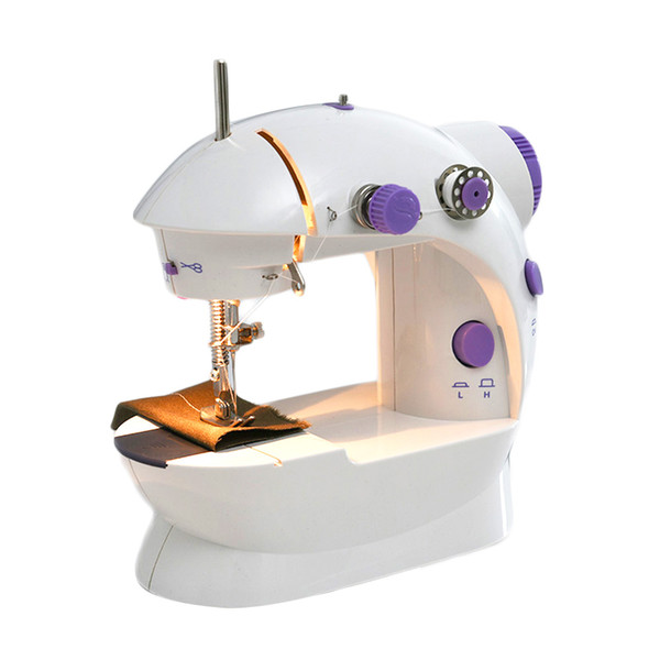 110-220V Mini Portable Handheld Sewing Machines Stitch Sew Needlework Cordless Clothes Fabrics Sewing Machine with US/EU plug