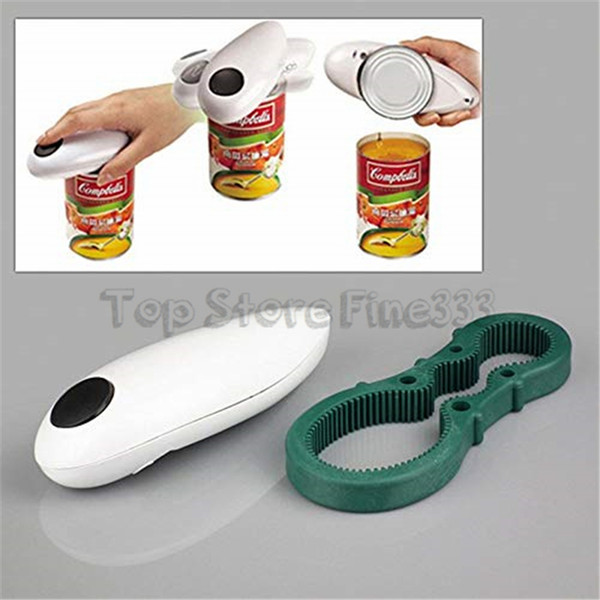 Automatic Electric Can Opener Mini One Touch Can Opener Jar Can Tin Bottle Opener Hands Free Battery Operated