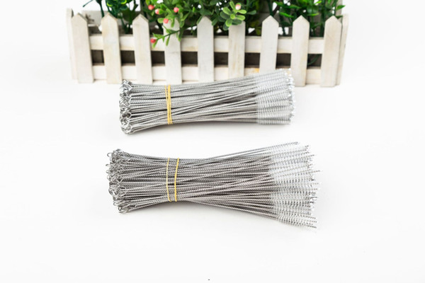 Hot Straw Brush Bottle Cleaners Stainless Steel Cleaning Brush Milk Bottle Brush Drinking Pipe Cleaners Tube Reusable Cleaning Tools E3404