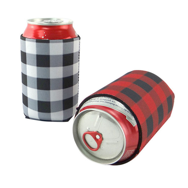 Neoprene Lily Can Cooler Beer Bottle Cover Case USA Flag Star Striped Foldable Stubby Holders Protector Beverage Coolers Sleeves New A122402