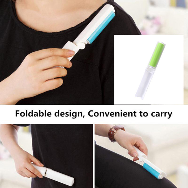 New Fashion Portable Multicolor Washable Lint Dust Hair Remover Cloth Sticky Roller Brush Recyclable Electrostatic Folding