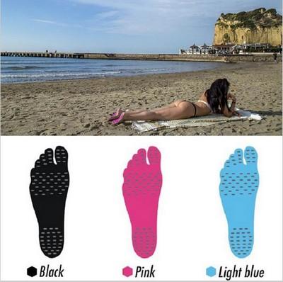 Kids Adhesive Shoes Waterproof Foot Pads Stick On Soles Flexible Feet Protection Sticker Soles Shoes For Beach Pool