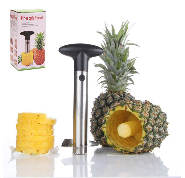 Kitchen Stainless Steel Pineapple Peeler Cutter Slicer Corer Peel Core Tools Fruit Vegetable Knife Gadget Spiralizer Hot Novelty Home holds
