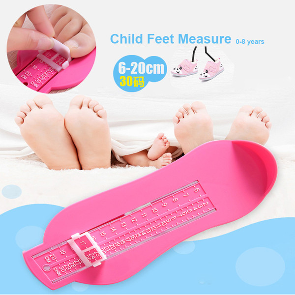 Free shipping Baby Feet Length Growing Measuring Ruler Shoes Fittings Gauge Tool Subscript Foot Tool Protractor Scale Calculator