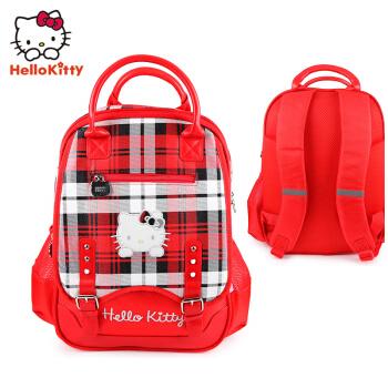 Hello Kitty primary school schoolbag 1-3 years girls, children's schoolbags, Girls Backpack, shoulder bag, Korean version SK92009 (Da Hong)