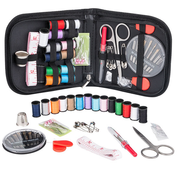 set Sewing Box Kit Travelling Quilting Stitching Embroidery Sewing Needle Craft Sewing Kits with Case Mom Gifts