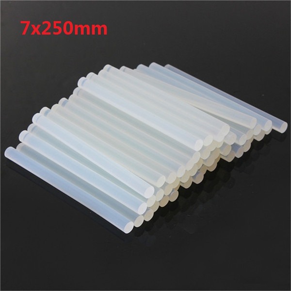 7mmx250mm Hot Melt Adhesive Hot Melt Glue Sticks for Glue High Viscosity clear 30pcs/