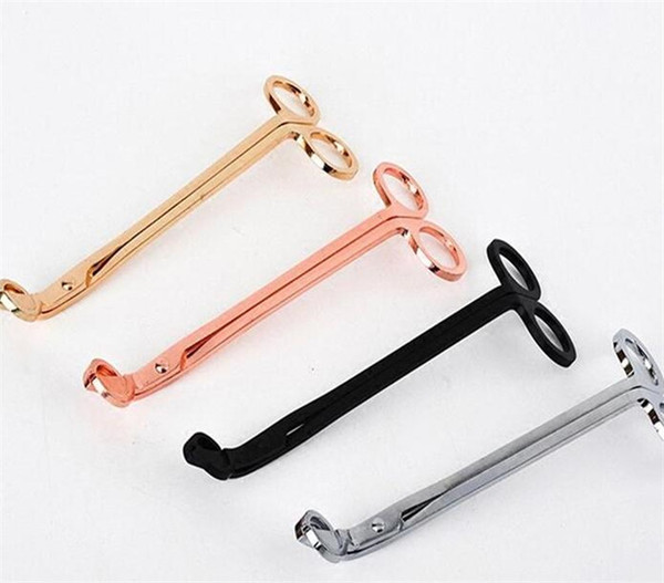 Juxu Hot 18*6CM Stainless Steel Candle Wick Trimmer Oil Lamp Trim scissor tijera tesoura Cutter Snuffer Tool Hook Clipper