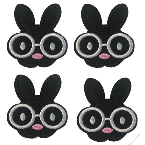 10PCS DIY Rabbit embroidery patches for clothing iron-on patch applique iron on patches sewing accessories badge stickers on clothes