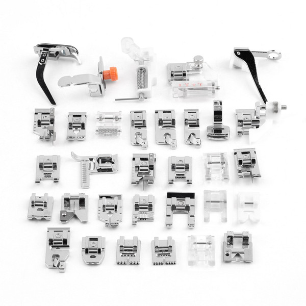 2018 New Arrival 32 set Quality Presser Foot Sew Accessories Press Feet Kit for Brother Janome Yokoyama Juki Sewing Machin