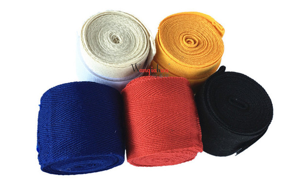 Cotton 2.5m boxing bandages tied hands with fighting wraps boxing troublesome hands tied with hand