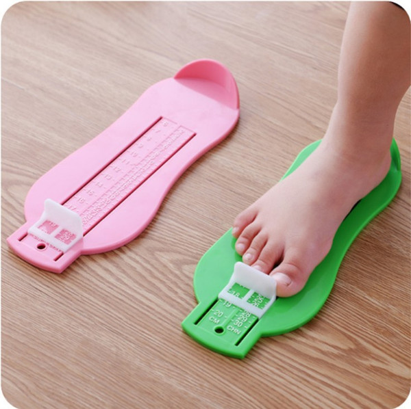 Wholesale Children baby foot shoes size measure tool infant device ruler kit 8 colors good quality