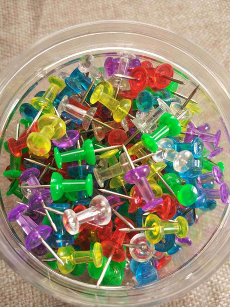 Push Pins, Thumb Tacks, Sharp Steel Point safe pins, Assorted Translucent Colors, Perfect for Office, Home, School 400-Pack