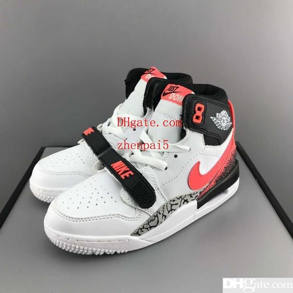 Kid shoes boy fashion sport trainer shoes sneakers black basketball for child teenger boy girl sneakers send with box