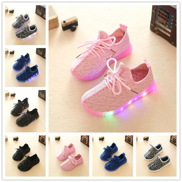 Low price Led Shoes For Kids Children Shoes Autumn Breathable Shoes For Girls Boys Kids Sport Brand Light Size 21-35