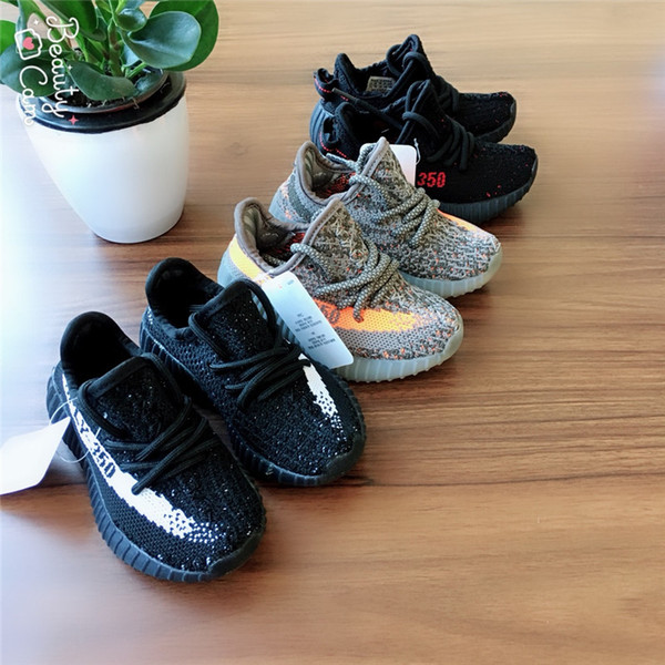 Fashion Designer Brand Kids Shoes Baby Toddler Run Shoes Kanye West Sport Shoes ChildrenBoys Girls Designer Sneakers