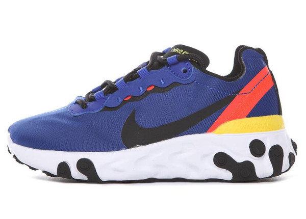 Kids UNDERCOVER x Upcoming React Element 87 Pack White Sneakers Brand boys girls Trainer children Designer Running Shoes Zapatos 2019 New