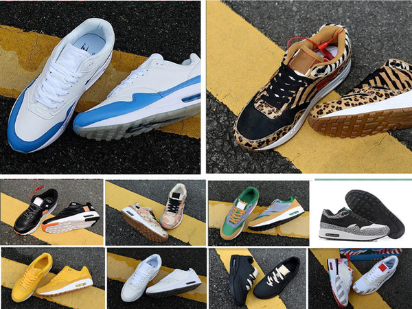 2019 New 1 87 DLX Air ATMOS running Shoes Animal Pack 1s 87s Leopard gra Men Women Classic Athletic Zapatos Trainers 36-45