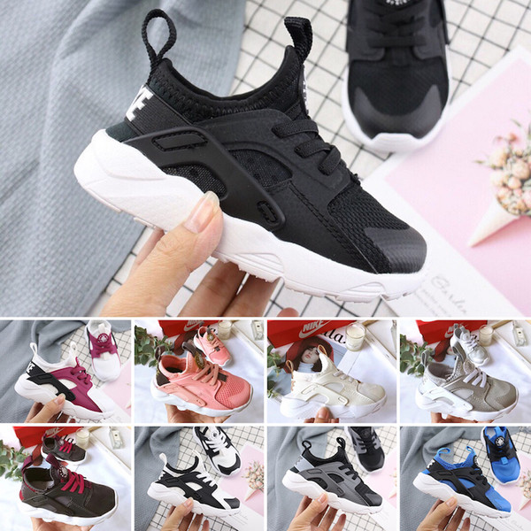 2019 Air Huarache 4 infant Shoes kids sports White Children Huaraches huraches Hurache Casual trainers Baby Running Sneakers